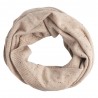 Beige flecked tubhalsduk i ren kashmir