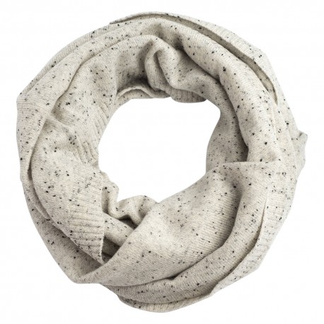 Vit flecked tubhalsduk i ren kashmir