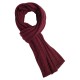 Vinröd flecked stickad kashmir scarf