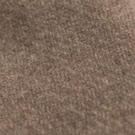 Naturfärgad gråbrun halsduk i ren jak ull