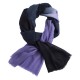 Tvåfärgad pashmina sjal i marinblå och lavendel