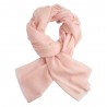 Ljusrosa jacquardvävd pashmina sjal