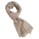 Kashmir halsduk i beige / vit melange