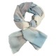 Rutig kashmir sjal i blå, vit och grå