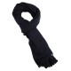 Navy scarf i ren jak ull