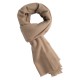 Sand färgad kypertvävd pashmina scarf