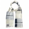 Rutig scarf i ljusblå nyanser
