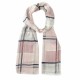 Rutig scarf i rosa nyanser