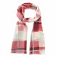 Rutig scarf i röda nyanser