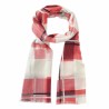 Rutig scarf i röda nyanser