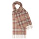 Skotskrutig scarf i beige
