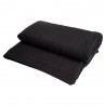Svart kabelstickad cashmere filt