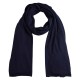 Marinblå stickad sjal i silke / kashmir