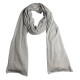 Ljusgrå stickad sjal i silke / kashmir