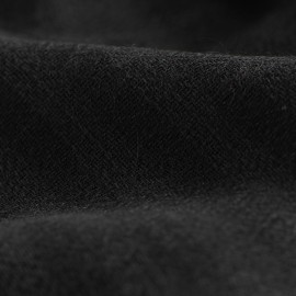 Randig kashmir halsduk i svart och antracit