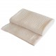 Beige kabelstickad cashmere filt