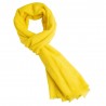 Gul kypertvävd pashmina halsduk