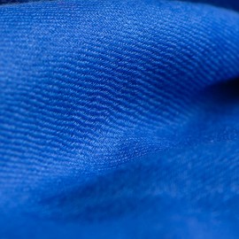 Blå pashmina sjal i 2-trädigt kypert
