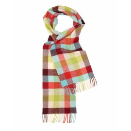 Rutig halsduk i röd och gul rutig