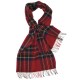 Stor röd skotsk halsduk