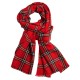 Röd Scotch scarf i kashmir och siden