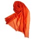 Stor orange kashmirsjal 200 x 140 cm