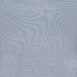 Ljusblå tröja i silke / kashmir med rund hals