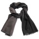 Stor rutig sjal i svart och grå