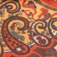 Paisley halsduk i orange och röda nyanser