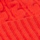 Orange röd mössa i merino / kashmir