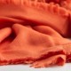 Orange sjal i handvävd kashmir