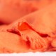 Orange sjal i handvävd kashmir