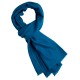 Stålblå kypertvävd pashmina halsduk
