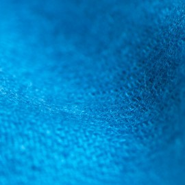 Stålblå kypertvävd pashmina halsduk