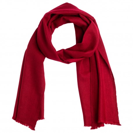 Liten vinröd kashmir halsduk