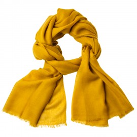 Currygul pashmina sjal i 2 -lags twill