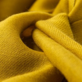 Currygul pashmina sjal i 2 -lags twill