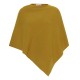 Karrygul poncho i ren kashmir
