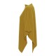 Karrygul poncho i ren kashmir