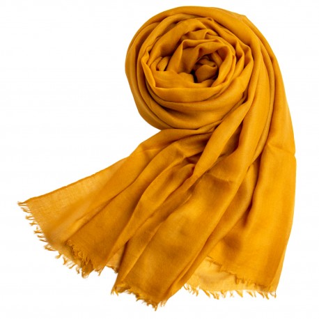 Stor mörk gyllene kashmir sjal 200 x 140 cm