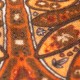 Paisley halsduk med mörkgrå bakgrund