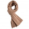 Beige stickad kashmir scarf