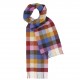 Scarf i vackra färgade rutor