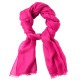 Fuchsiafärgad pashmina-scarf i 2-ply kashmir twill