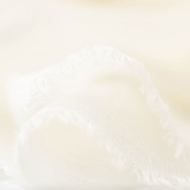 Vit pashmina-scarf i 2-ply kashmir twill