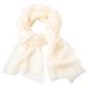 Vit pashmina-scarf i 2-ply kashmir twill