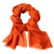 Siennafärgad pashmina-scarf i 2-ply kashmir twill