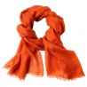 Siennafärgad pashmina-scarf i 2-ply kashmir twill