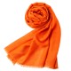 Rost orange pashmina sjal i kashmir och siden