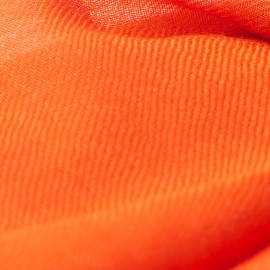 Rostanange kashmirsjal i dubbeltr&aring;dig kypert